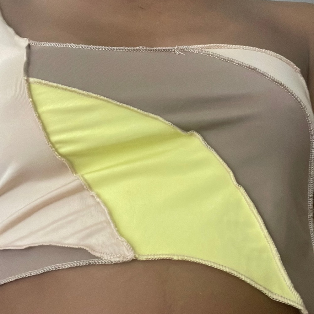 Nude crop top